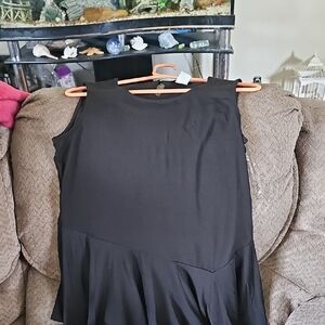 Cocomo Black Asymmetrical Sleeveless Blouse